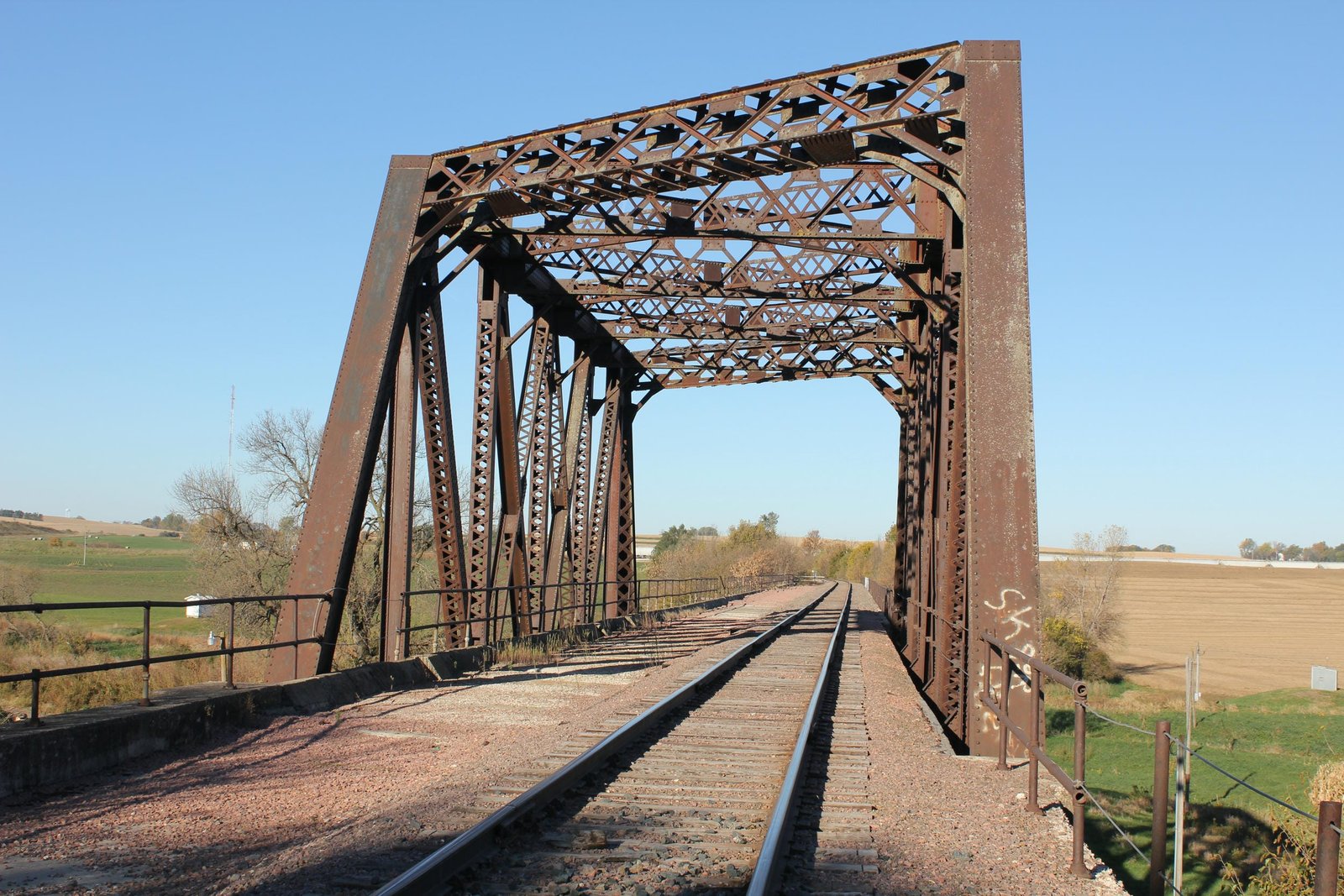 Looking west
